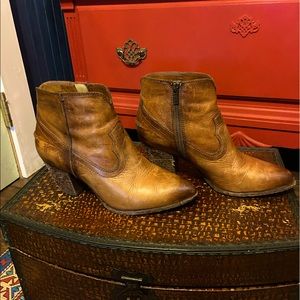 Frye leather ankle boots